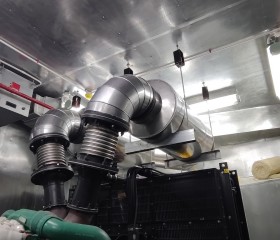 Thi công phòng cách âm máy phát điện 02 máy Perkins 930 Kva