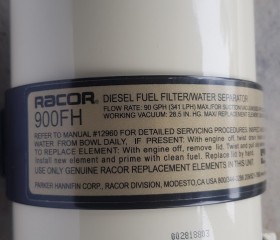 Lọc dầu tách nước Racor 900 FH