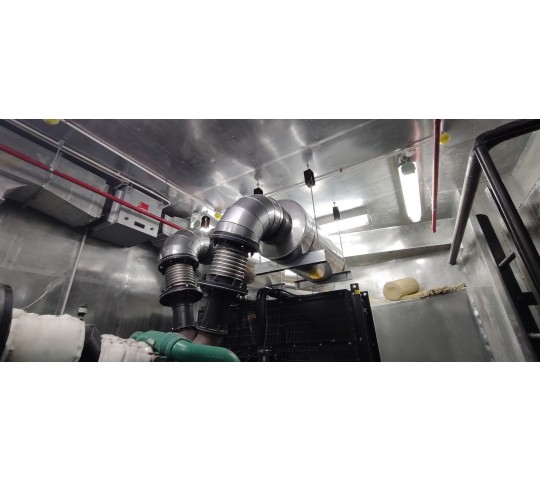 Phòng cách âm máy phát điện MTU 2300 Kva 65Dba@2M