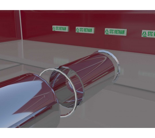 Mô phỏng ống khói máy phát điện lắp ghép Hyundai